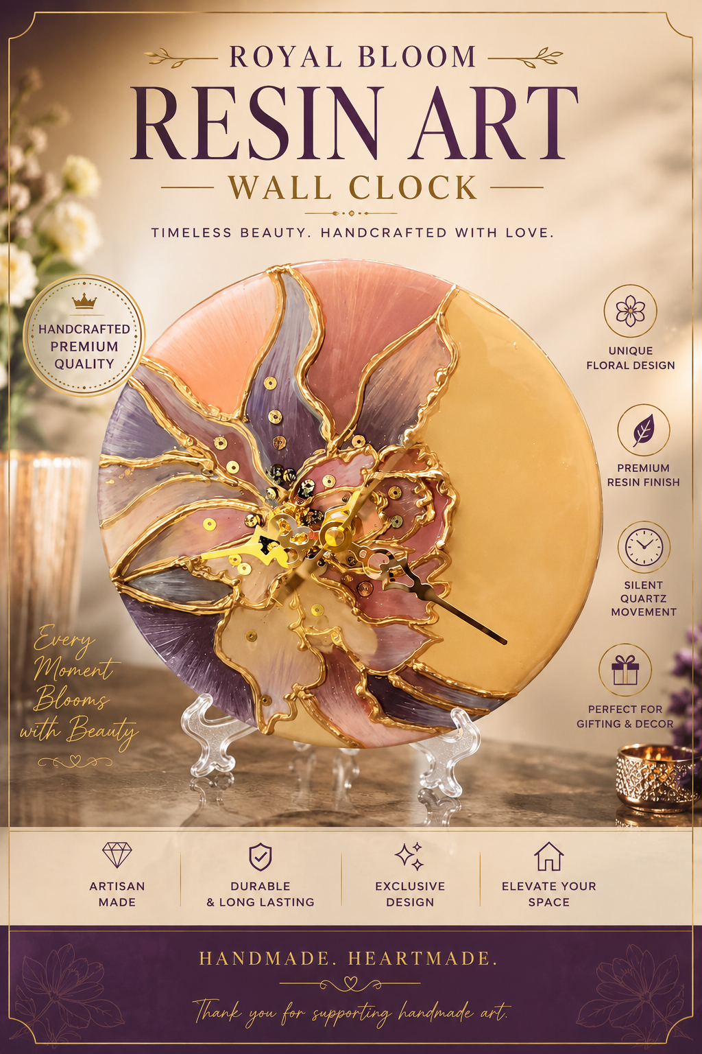 Resin Art Clocks – The Perfect Blend of Time and Creativity