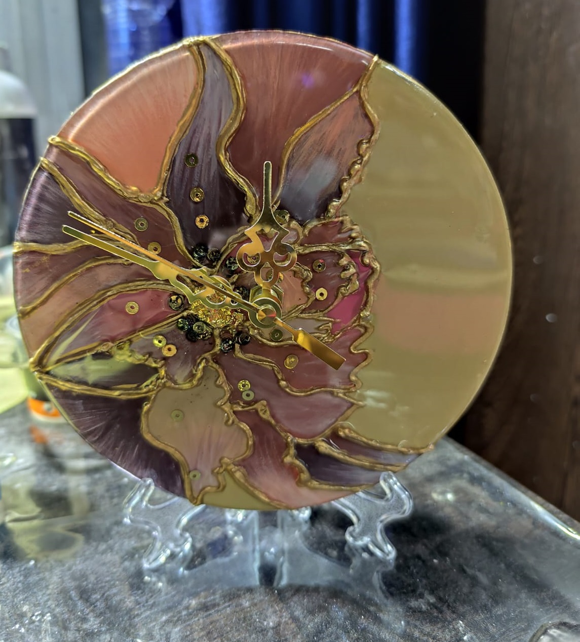 Golden Orchid Timepiece