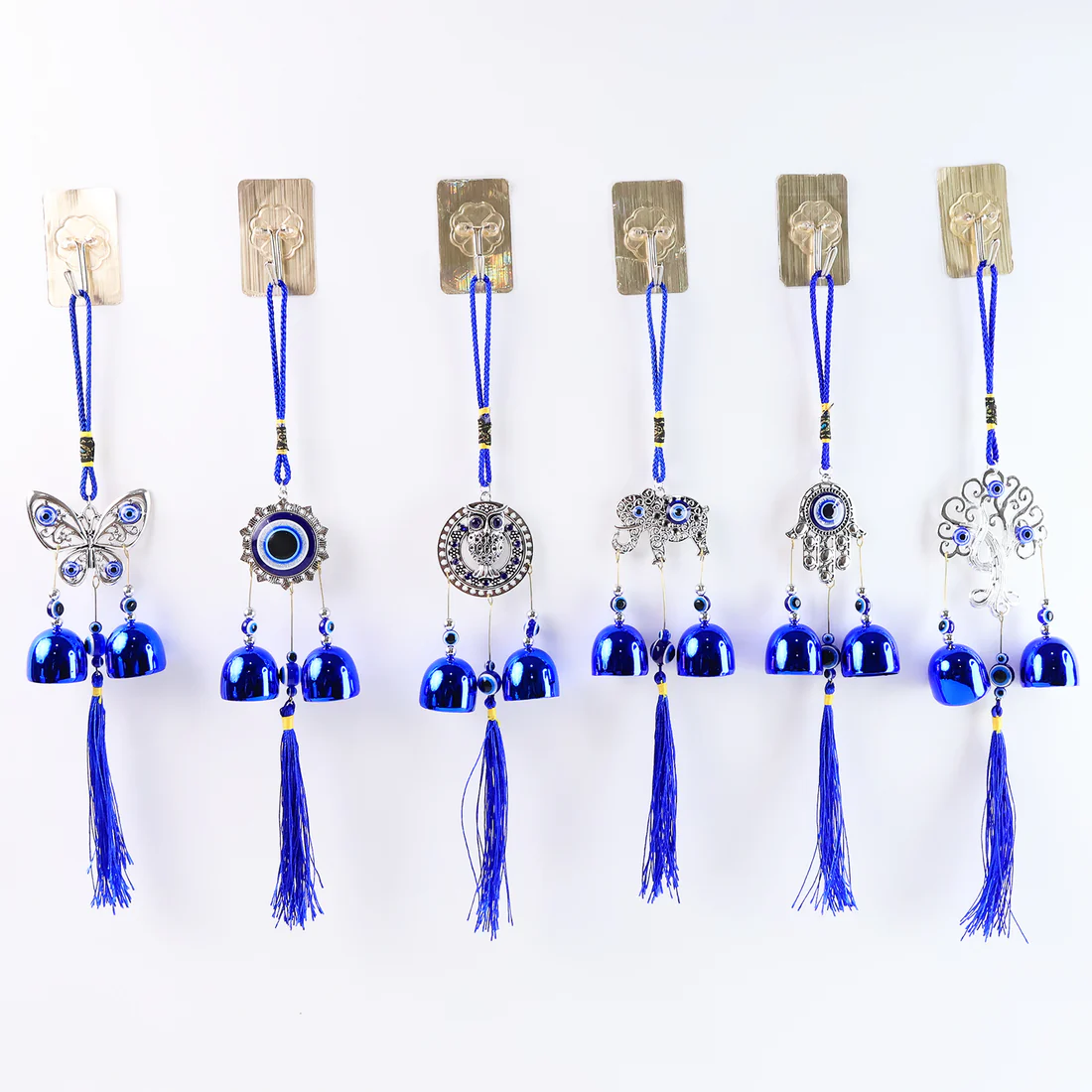 Metal Evil Eye Wind Chime Bells Mix Design 1 Pc
